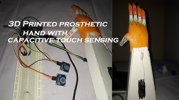 Capacitive touch enabled prosthetic hand