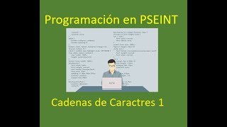 Curso de Programación en Pseint. Cadenas de Caracteres Ejemplo 1