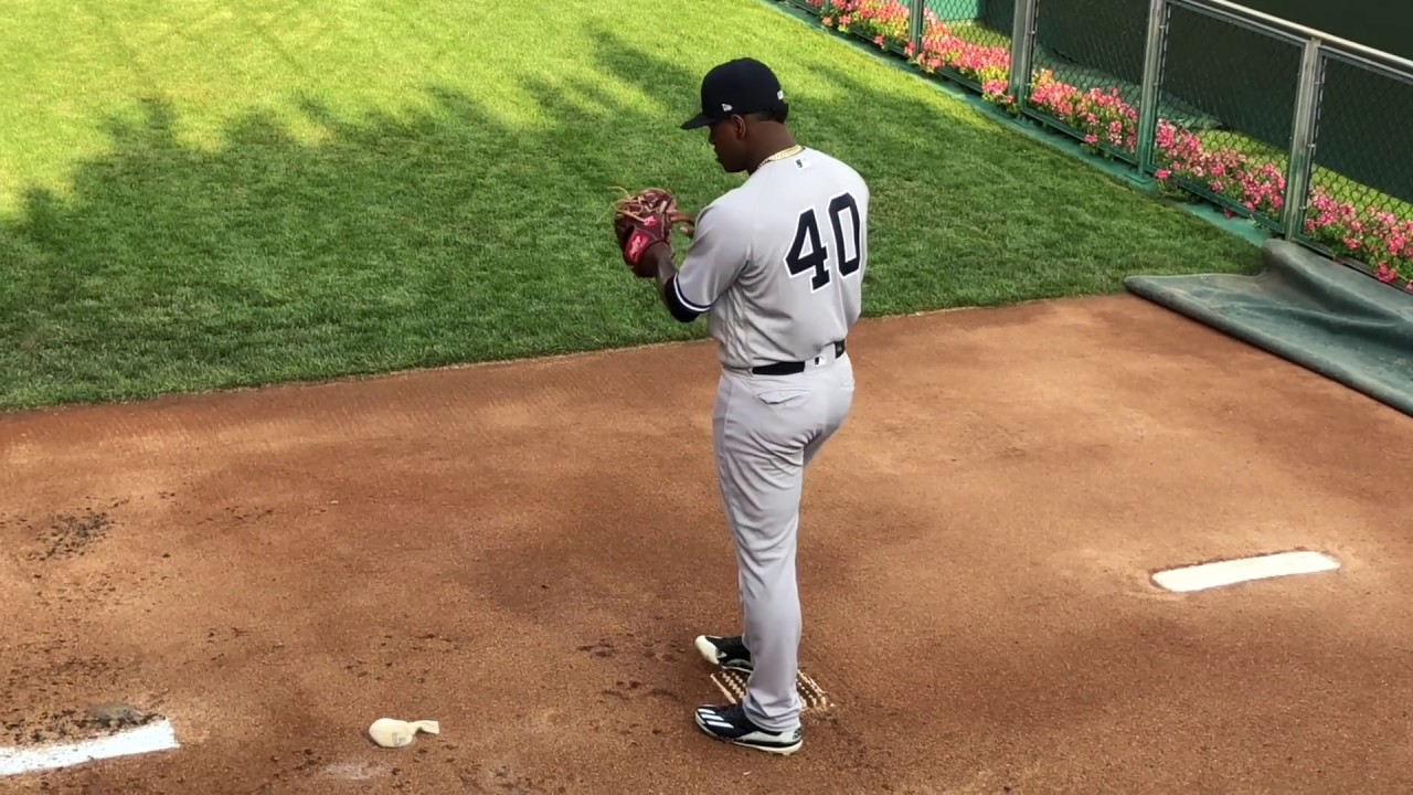Luis Severino Full Bullpen Warmup Before Start at Citizens Bank Park