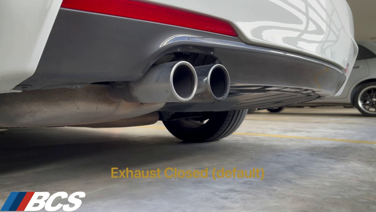 BMW Exhaust Flap Off and On difference YouTube
