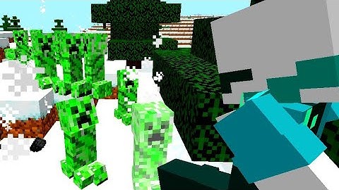 Minecraft, But Creeper Spawns Every Second...