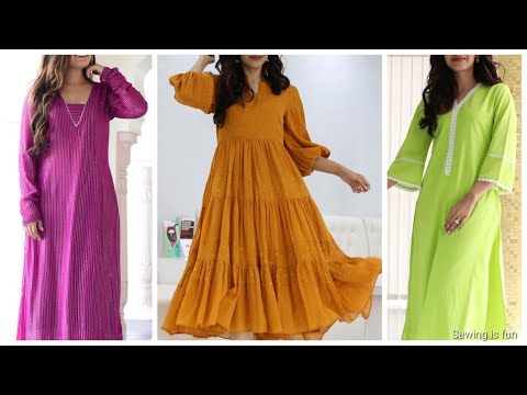 Stunning And Designer Silk Suit Design Ideas | Modern Plain Silk Suits  Design | Silk kurti designs, Kurti neck designs, Kurti designs party wear