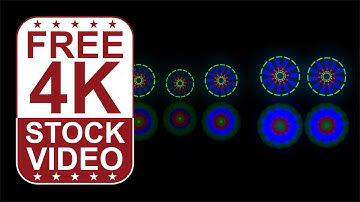 Free Stock Videos – abstract colorful animated motion graphics circles spinning