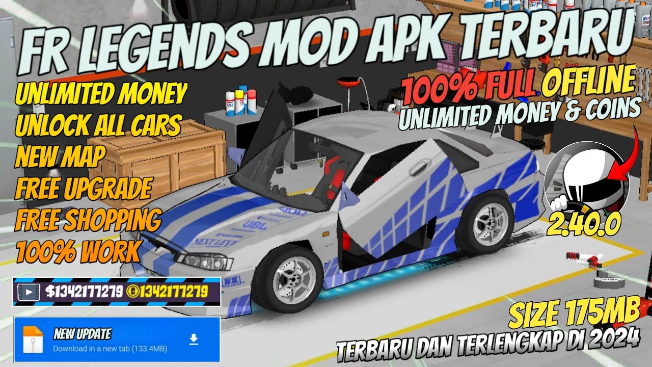 UPDATE‼️ FR LEGENDS MOD APK VERSI O.3.6 TERBARU UNLIMITED MONEY