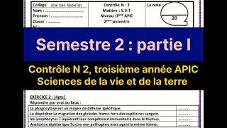 الفرض المحروس 2 ️️ الثالثة اعدادي مسلك دولي  علوم الحياة والأرض ? الدورة الثانية