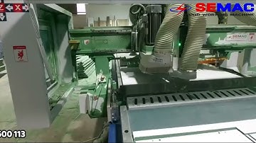 CNC Router 1 Đầu Thay Dao Tự Động Kết Hợp Bàn Nâng Thủy Lực | SM 1325 R1BP AL