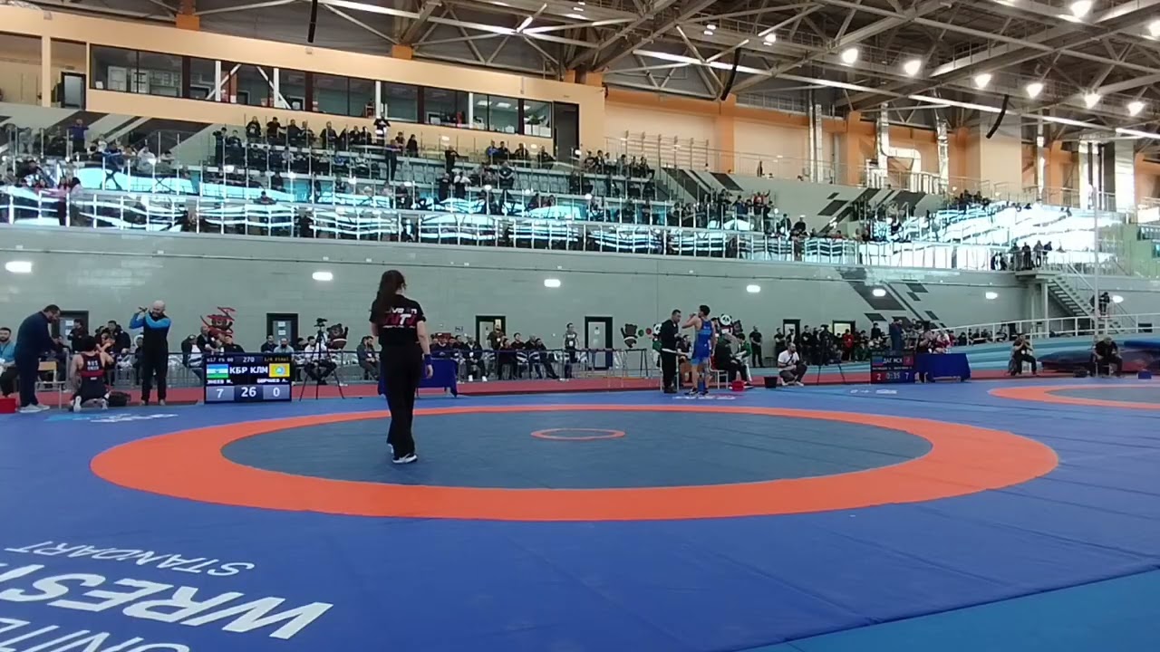  Энеев Мансур (КБР) - Бюрчиев Александр (КЛМ) 1/4 Финала 60кг, Вольная Борьба, Первенство России, 