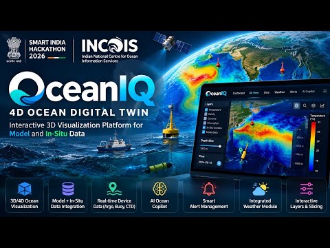 OceanIQ | 3D/4D Ocean Visualization Platform | SIH 2026 – INCOIS | SIH26067