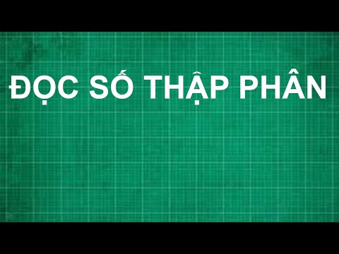 Video Cách đọc các số thập phân toán lớp 5 | dạy bé học toán... - YouTube