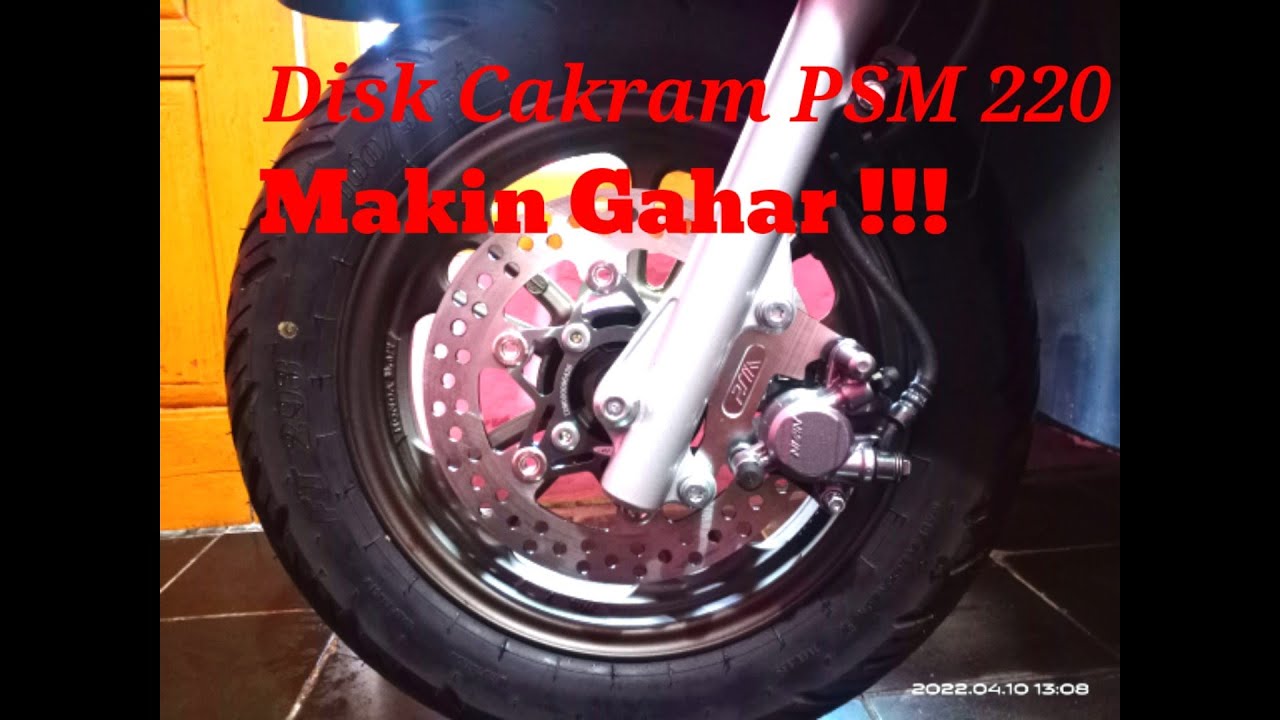 Scoopy Prestige 2022❗Pasang Disk brake || Piringan Cakram Psm uk 220 PNP Ring 12