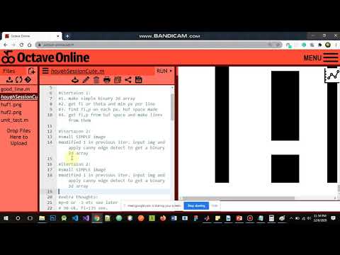 Hough Transform in Matlab Octave Online Code Computer Vision in Urdu Hindi from Pakistan