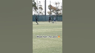 MLs Next U16 weak foot + far post goal 🔥#mlsnext #u16 #soccer #goals