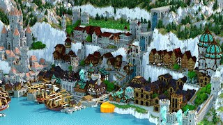 City of Khiessal  Huge 90 Hour Minecraft Medieval City Timelapse  Main City Area | Part 1