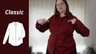 How to sew a classic button down shirt (with free pattern)
