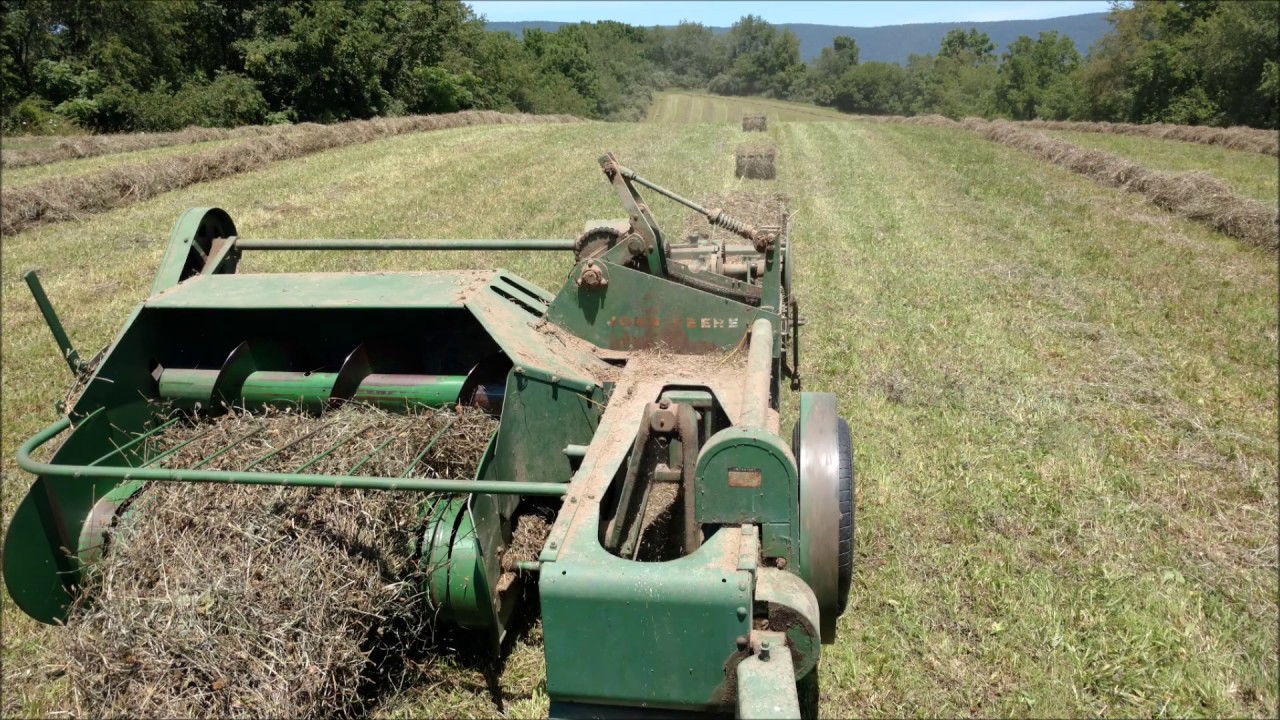 Baling Hay 2019 630 John Deere 14T Baler YouTube
