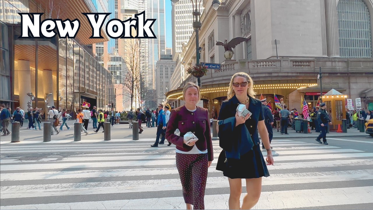 New York, Amerika Serikat | Midtown Manhattan | Tur Jalan Kaki 4K