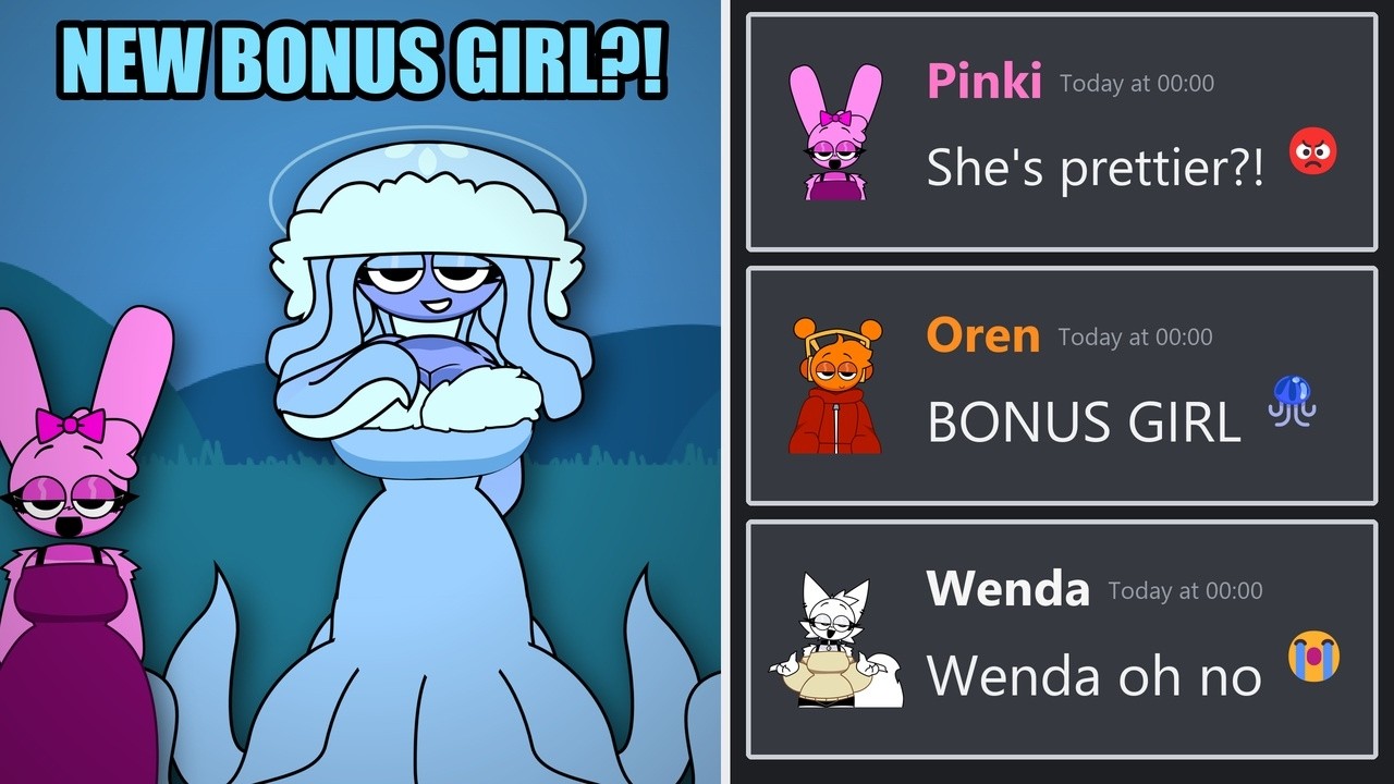 NEW Jellyfish GIRL in the Bonus?! | Sprunki React To Human Evolved ...
