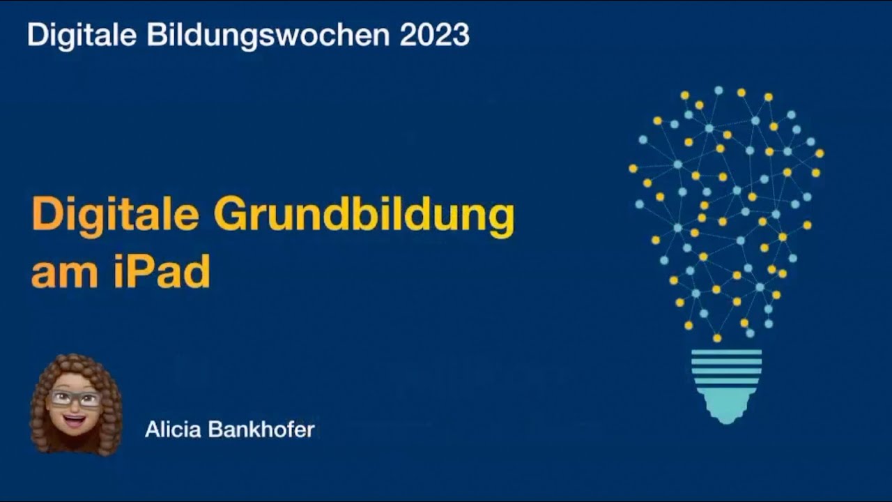 Digitale Grundbildung am iPad - YouTube
