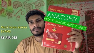ANATOMY : Important books and Topics for MDS Preparation by NEET MDS AIR 248
