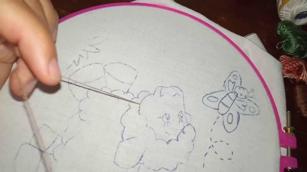 تطريز خروف العيد الجزء الاول