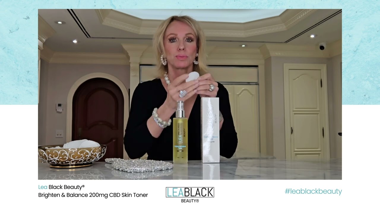 Lea Black Beauty® Brighten & Balance 200mg CBD Skin Toner