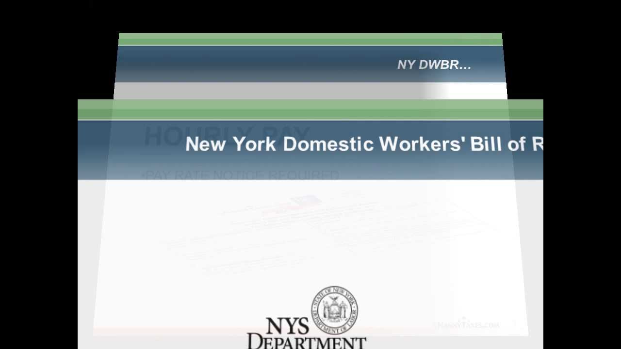 NewYork Domestic Workers Bill of Rights Deconstructed - NY Nanny Tax Guide