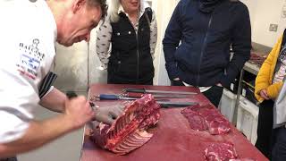 Butchery demo at Balgove Larder