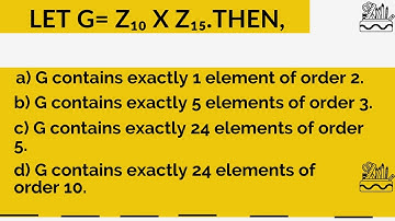 CSIR NET JUNE 2011 (PART 10) (MODERN ALGEBRA)