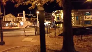 Three Northbound NJ Transit Trains At Red Bank, NJ