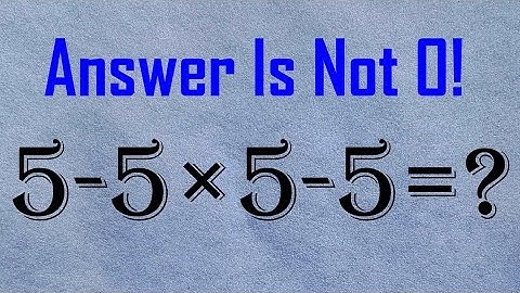 99% Fail! Can You Solve This? (Answer is NOT 0)