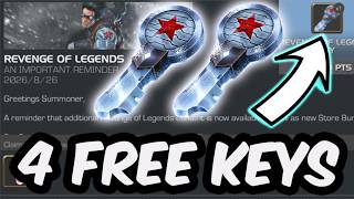 How To Get 4 MORE Free Keys - Revenge Of Legends Event Part 2 - Marvel Contest of Champions