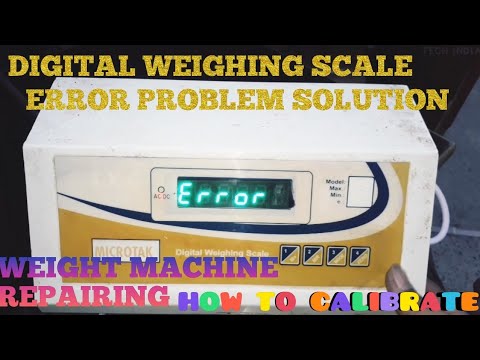 Digital Weighing Machine Error Problem Solution Password Calibration (Count Setting)