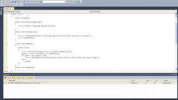 Visual C# Guessing Game - Console [HD]