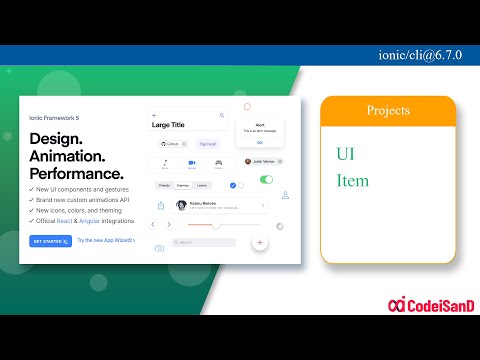 Item ionic 5 UI tutorial