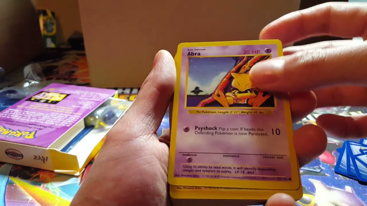Pokemon Base set Shadowless Theme Deck openings