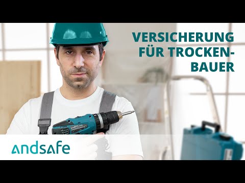 Gewerbeversicherung: andsafe versichert deine Trockenbau-Firma schnell und digital - video from Andsafe