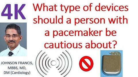 What type of devices should a person with a pacemaker be cautious about?