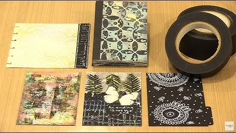 Creating With Our New Black Index Cards & Masking Tape by Joggles.com