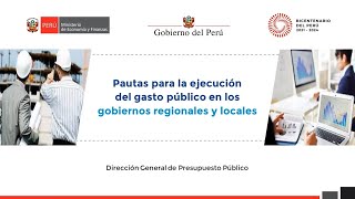 Guidelines for Public Expenditure Execution in Regional and Local Governments
