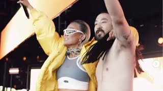 AGNEZ MO feat Steve Aoki Live Performance in Miami ( Girl - HD )