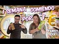 UNA SEMANA COMIENDO POR 1€ al dia - Parte 1 Family Fun Vlogs