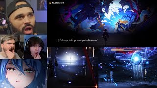 Streamers Reaction to PEAK Threnodian VS Lupa BATTLE