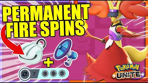 THIS IS OP!! PERMANENT FIRE SPIN STUNS WITH FULL MOVE COOL DOWN DELPHOX BUILD | Pokemon Unite