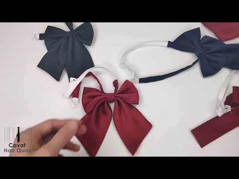 Video Cà vạt thắt sẵn nơ đeo cổ đồng phục | Ties Cavat Hàn... - youtube