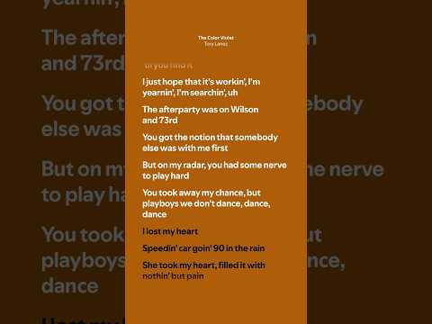 The Color Violet - Tory Lanez (Lyrics)