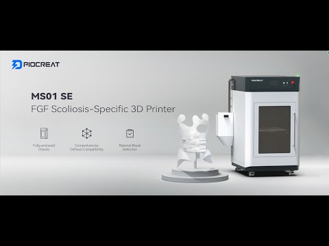PioCreat MS01 промышленный 3D-принтер для печати гранулами (медицинский), видео 1
