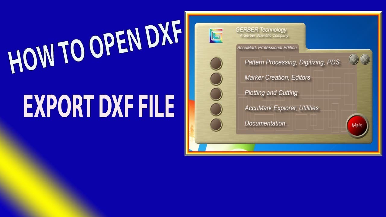 gerber accumark-How to open DXF and Export DXF