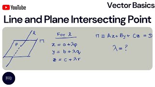 Lines and Planes Interaction 2: Intersecting Point | Vectors Series