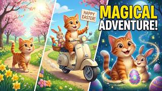 Happy Easter – Magical Bunny Adventure | Pixar Style #easter #easterbunny #cutecat #funnycats