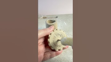 Slab built ceramic mushroom #clay #ceramicart #ceramics #clayart #slab #handmade pottery #artwork